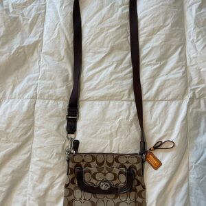 Coach Signature Jaquard Park Swingpack Crossbody Bag